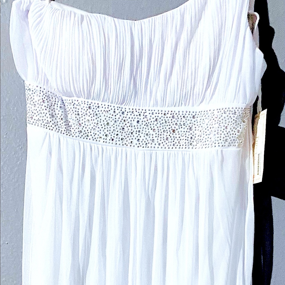 Pure White one shoulder LONG Maxi Dress